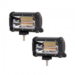 OFFROAD SİS LAMBASI 24 LED 72 W 6000K BEYAZ-SARI LED 2 RENKLİ